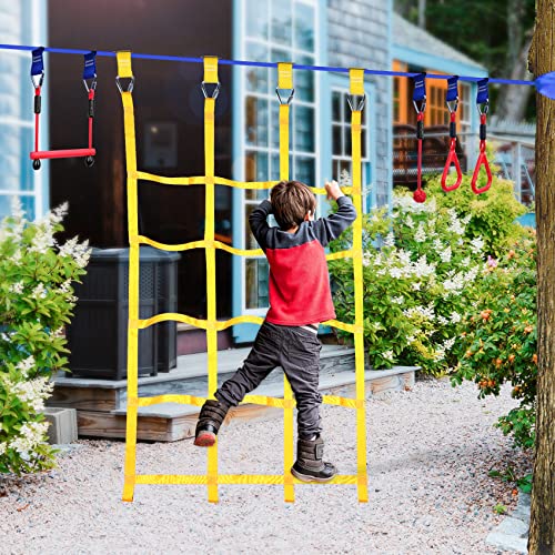 Climbing Cargo Net and Rope Ladder by ninja line — everything in the pack